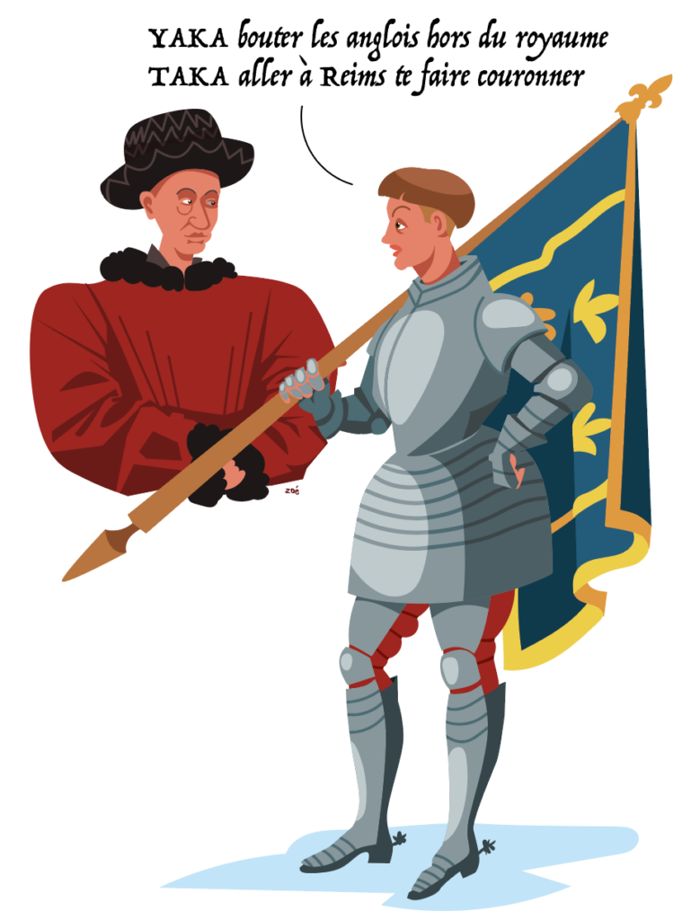 illustration Jeanne d'Arc et Charles 7